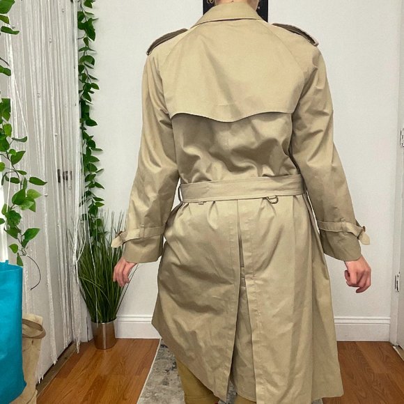 Burberry The Short Islington Trench Coat Button Down Size 48 | US 8 Beige - Picture 4 of 4